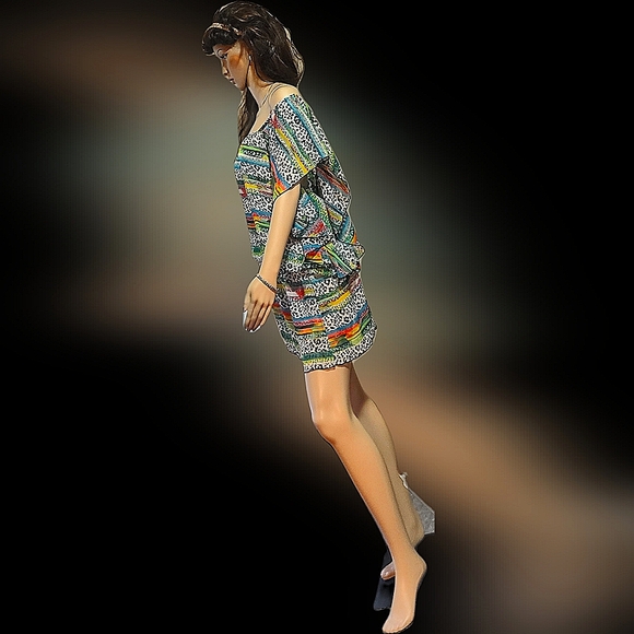 JESSICA SIMPSON OFF-SHOULDER OPEN BACK MINI DRESS COQUETTE GIRLY GIRL PROM READY - Picture 3 of 8